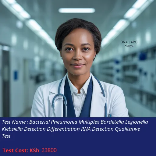 Bacterial Pneumonia Multiplex Bordetella Legionella Klebsiella Detection Differentiation RNA Detection Qualitative Test