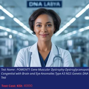 POMGNT1 Gene Muscular Dystrophy-Dystroglycanopathy Congenital with Brain and Eye Anomalies Type A3 NGS Genetic DNA Test