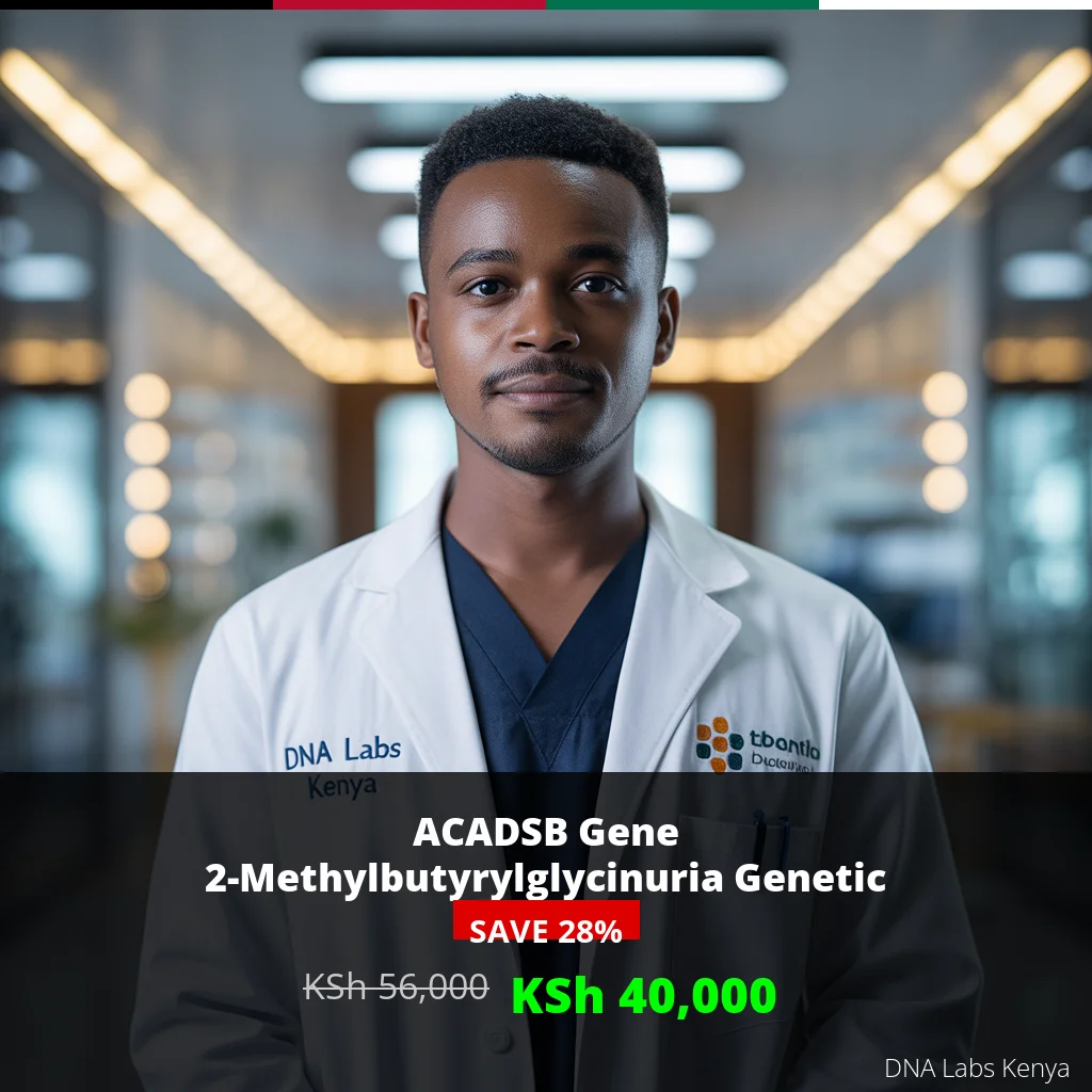 ACADSB Gene 2-Methylbutyrylglycinuria NGS Genetic DNA Test - Affordable Price KSh 40
