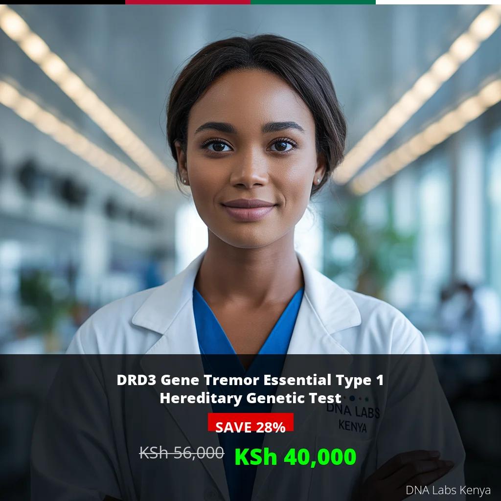 DRD3 Gene Tremor Essential Type 1 Hereditary NGS Genetic DNA Test in Kenya - KSh 56