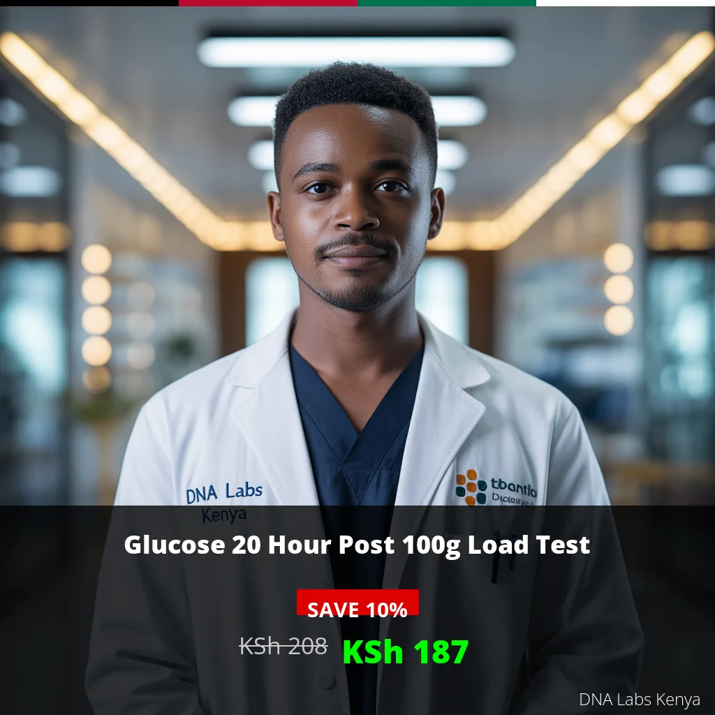 Glucose 20 Hour Post 100g Load Test - Affordable Price of KSh 208 in Kenya