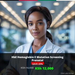 HbE Hemoglobin E Mutation Screening Prenatal - KSh 16
