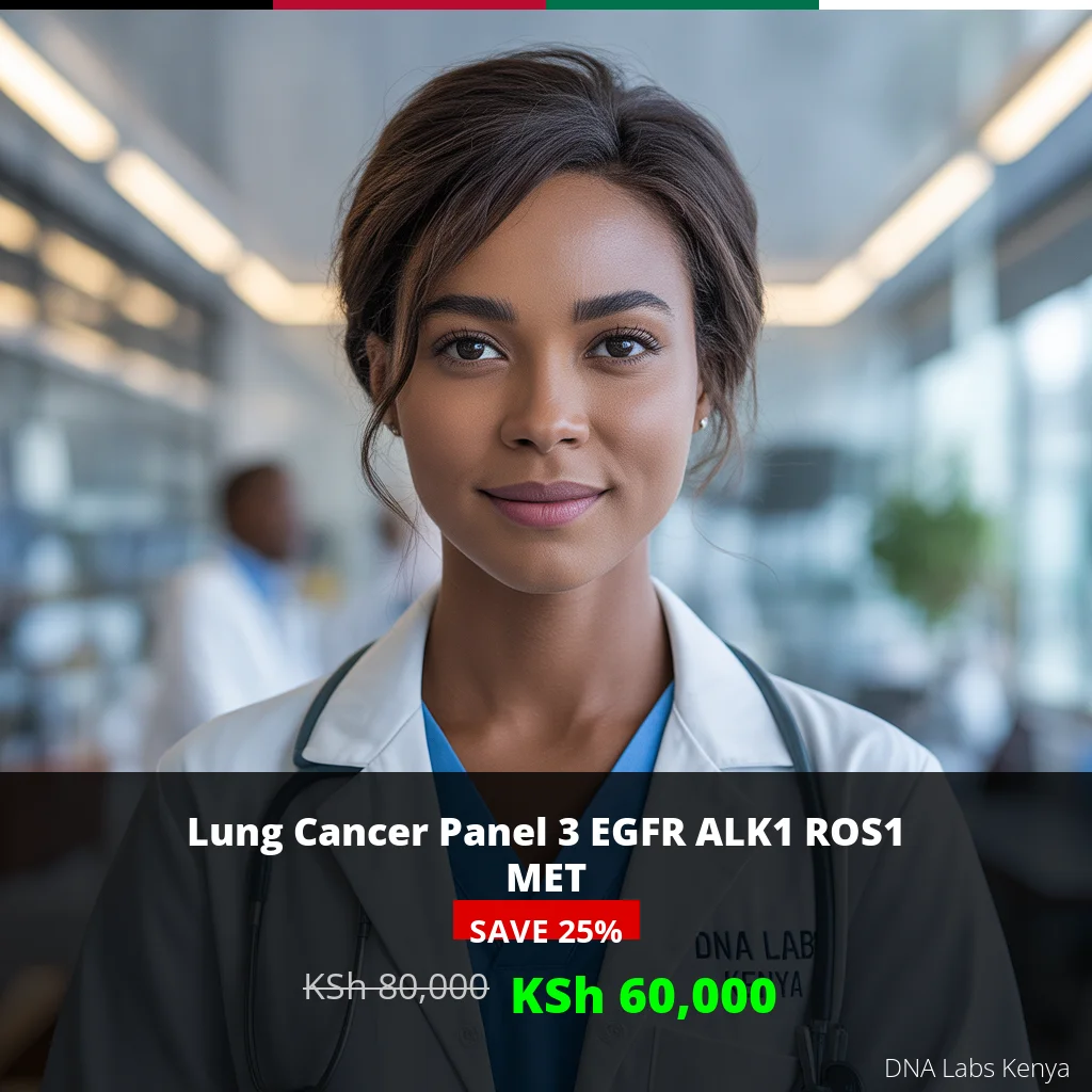 Lung Cancer Panel 3 EGFR ALK1 ROS1 MET Test in Kenya - KSh 60