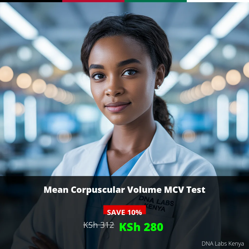 Mean Corpuscular Volume MCV Test in Kenya - KSh 312 | DNA Labs Kenya