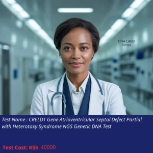 CRELD1 Gene Atrioventricular Septal Defect Partial with Heterotaxy Syndrome NGS Genetic DNA Test