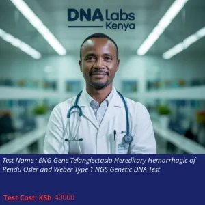 ENG Gene Telangiectasia Hereditary Hemorrhagic of Rendu Osler and Weber Type 1 NGS Genetic DNA Test